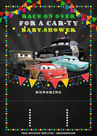 9 Cool Disney Cars Baby Shower Invitation Templates For Your Baby Shower Party In 2021 Cars Baby Shower Invitations Cars Theme Birthday Party Automobile Baby Shower