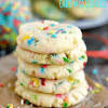 Add dry cake mix, 1/3 at a time, mixing well after each addition. 1