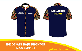 Kumpulan desain baju pdh keren cdr 1001desainer. Desain Baju Seragam Proktor Dan Teknisi Unbk Cdr Goliketrik