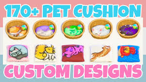 Enjoy all these awesome cute sleeping pet animals on a pillow, you can get these using the kiosk or the custom designs portal in able sisters shop. Cute 170 Pet Bed Cushion Custom Designs In Animal Crossing New Horizons Design Id Codes Youtube
