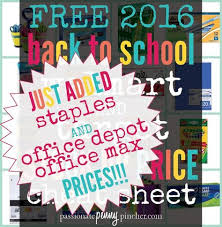 Free Back To School Cheat Sheet Updated With Staples Office Depot Office Max Back To School Sales Back To School Deals Back To School