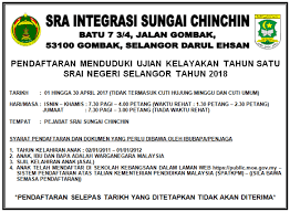Permohonan tahun satu bagi ambilan 2018 dan 2019 akan dibuka pada 1 mac 2017 sehingga 30 april 2017. Pendaftaran Tahun 1 2018 Selangor Eroope