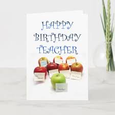 Check spelling or type a new query. An Apple For The Teacher Birthday Card Zazzle Com