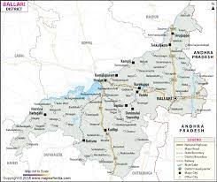 Bellary To Bangalore Route Map Bellary District Map
