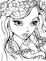 Best coloring pages printable, please share page link. Pretty Girl Coloring Page Coloring Home