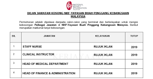 Pengerusi nkf, dr zaki morad berkata, ini susulan. Jawatan Kosong Terkini Nkf Yayasan Buah Pinggang Kebangsaan Malaysia Pelbagai Kekosongan Jawatan Kerja Kosong Kerajaan Swasta