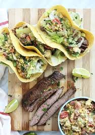 Serve with warm tortillas, avocados, and pico de gallo fresh tomato salsa. Marinated Flank Steak Carne Asada Tacos Slow The Cook Down