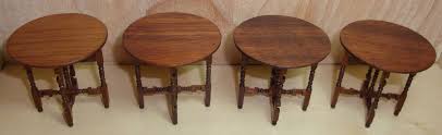 Vintage Gerald Crawford Dollhouse Miniature Folding Round Table 1 12 4 Of 4 Dollhouse Miniatures Miniatures Miniature Furniture