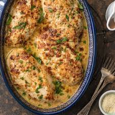 Melt In Your Mouth Caesar Chicken With Boneless Skinless Chicken Breasts Caesar Salad Dressing Grated Caesar Chicken Chicken Recipes Chicken Parmesan Recipes
