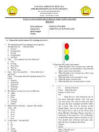 Answer the questions by crossing (x) a, b, c, d, or 1. Soal Ukk Bhasa Inggris Kelas X Pdf Hotel Food And Drink