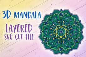 Download 3d Mandala Svg File 3d Papercut Mandala 521286 3d Printing Design Bundles