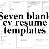 We did not find results for: 7 Free Blank Cv Resume Templates For Download Get A Free Cv