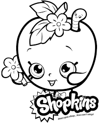 If you like horses browse my coloring pages with horses! High Quality Apple Blossom Coloring Page Shopkins