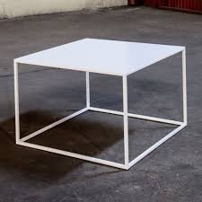 Check out our wide coffee table selection for the very best in unique or custom, handmade pieces from our coffee & end tables shops. Amazon Com White Steel Coffee Table Minimal Design 24 X 24 X 16 Handmade