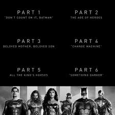 Az igazság ligája (eredeti cím: 6 Fejezetes Lesz A Zack Snyder Az Igazsag Ligaja Ezek Lesznek Az Alcimek Filmsor