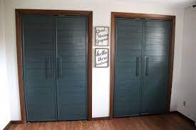 Bi Fold To Faux Shiplap French Closet Doors French Closet Doors Diy Interior Doors Diy Closet Doors