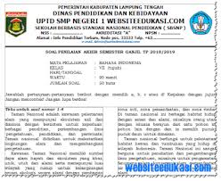 Soal ukk uas bahasa inggris kelas x xi kunci jawaban. Soal Uas Provinsi Lampung 2018 Smp Kelas 8