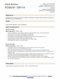 Free or paid for cv template? Pallet Builder Resume Samples Qwikresume