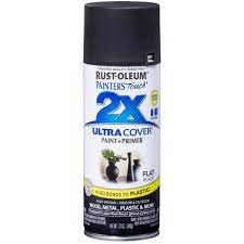 Rust Oleum 12oz 2x Painter S Touch Ultra Cover Flat Spray Paint Black Target