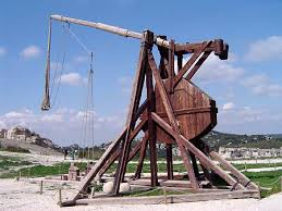 Trebuchets top out at about 350. Catapult Physics