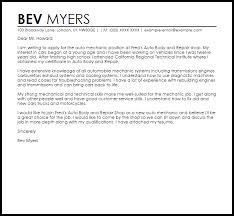Job application cover letter layout uk. Mechanic Sample Cover Letter Cover Letter Templates Examples