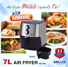 Eggplant is high in fiber but low in calories so it's great to cook with. Milux With Milux Air Fryer Maf 060 You Can Even Cook A Facebook