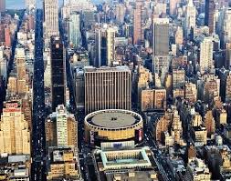 The three major airports serving nyc are laguardia, jfk and newark. Aerial View Of Madison Square Garden Located Between Seventh And Eighth Avenues From 31st T Iconic Buildings Westminster Dog Show United Nations Headquarters