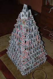 This is a nice trick if you're looking to create multiple base cards at once. Playing Card Castle By Cal3star On Deviantart Magic Playing Cards Playing Card Crafts Make Playing Cards