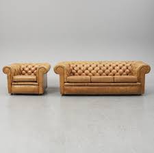 A Chesterfield Sofa And Easy Chair Second Half Of The 20th Century Bukowskis
