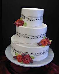 Music Theme Wedding Cake Music Cakes Music Themed Cakes Music Wedding Cakes