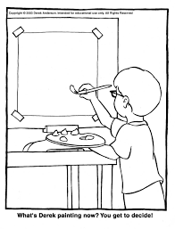 Only wealthy people had color in their rooms, because colored paint was very expensive. Drawing Painter 104307 Jobs Printable Coloring Pages