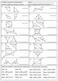 Triangle Congruence Worksheet Answer Key Elegant Triangles Coloring And Activities On Pinterest In 2020 Geometry Lessons Geometry Activities High School Math Resources