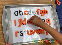 As part of that series i have created a number of alphabet printables that support kids to who are learning letter recognition, letter formation, letter sounds. New Cookie Sheet Alphabet Match With Magnetic Letters