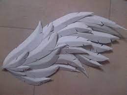 How to make a cute paper angel / 3d origami angel. Paper Craft Foam Wings Diy Wings Foam Crafts Diy Angel Wings