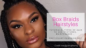 After the box has been created, the section of the hair in the box is then spilt into three even subsections and is braided all the way down to the ends. Box Braids Hairstyles Tutorials Hair To Use Pictures Care