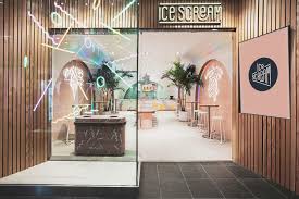 Ice cream was first sold in grocery stores in the 1930s. Ice Scream Shop Asthetique Archdaily