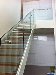 Glass handrail systems add a unique touch of elegance to your home. Glass Balustrade For Stairs With Side Mount Stainless Steel Handrail Balustrade Design Glass Staircase Railing Staircase Handrail