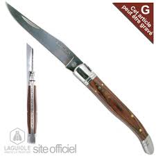 Couteau Laguiole Manche En Bois De Rose 21cm Couteau Laguiole Couteau Couteaux Pliants