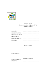 Save format laporan bulanan tpq yg baru.xlsx for later. Terkini Contoh Raport Tqa