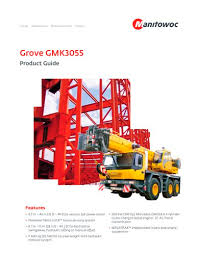 Grove Gmk3055 Manitowoc Cranes Pdf Catalogs Technical