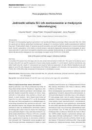 Learn vocabulary, terms and more with flashcards, games and other study tools. Pdf Praca Pogladowa Review Article Jednostki Ukladu Si I Ich Zastosowanie W Medycynie Laboratoryjnej