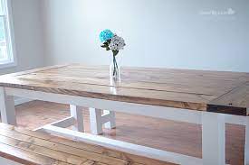I used a compound miter saw. Diy Farmhouse Table And Bench Using Free Plans From Ana White
