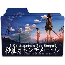 Obviously they fall around ten times faster, even when pictured in the movie. 5 Centimeters Per Second Folder Icon By Darkdirtydanny On Deviantart