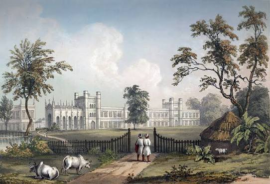 1848 Colonial Era India, Bengal, Calcutta (Kolkata). Bishops College. Established in the early 1820s by the first Bishop of Calcutta, Thomas Middleton, as part of a scheme for a theological college along