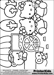 Hello kitty friends coloring page. Pin On Dibujos