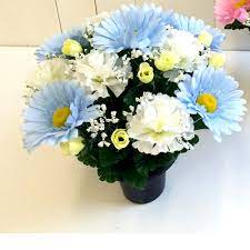 Check spelling or type a new query. Pale Blue Grave Pot Memorial Grave Pot Shelf Edge Uk