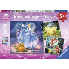 Ravensburger construction vehicle jigsaw puzzle, 3x49 piece. Ravensburger Disney Snow White Cinderella Ariel 3x49pc Puzzle Animalkingdoms Co Nz Animal Kingdoms Toy Store