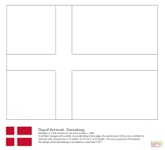 Vlag Van Denemarken Kleurplaat Gratis Kleurplaten Printen