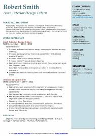 Why 20 minutes of research into one company is worth two hours of applying blindly to 20 companies. Interior Design Intern Resume Samples Qwikresume
