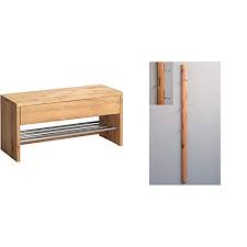 2cm (schuhablage) starkes, massives europäisches eichenholz mit durchgehender lamelle sowie mit ästen und nicht ausgebesserten astlöchern (wildeiche). Massive Eiche Garderobenstander Online Kaufen Mobel Suchmaschine Ladendirekt De